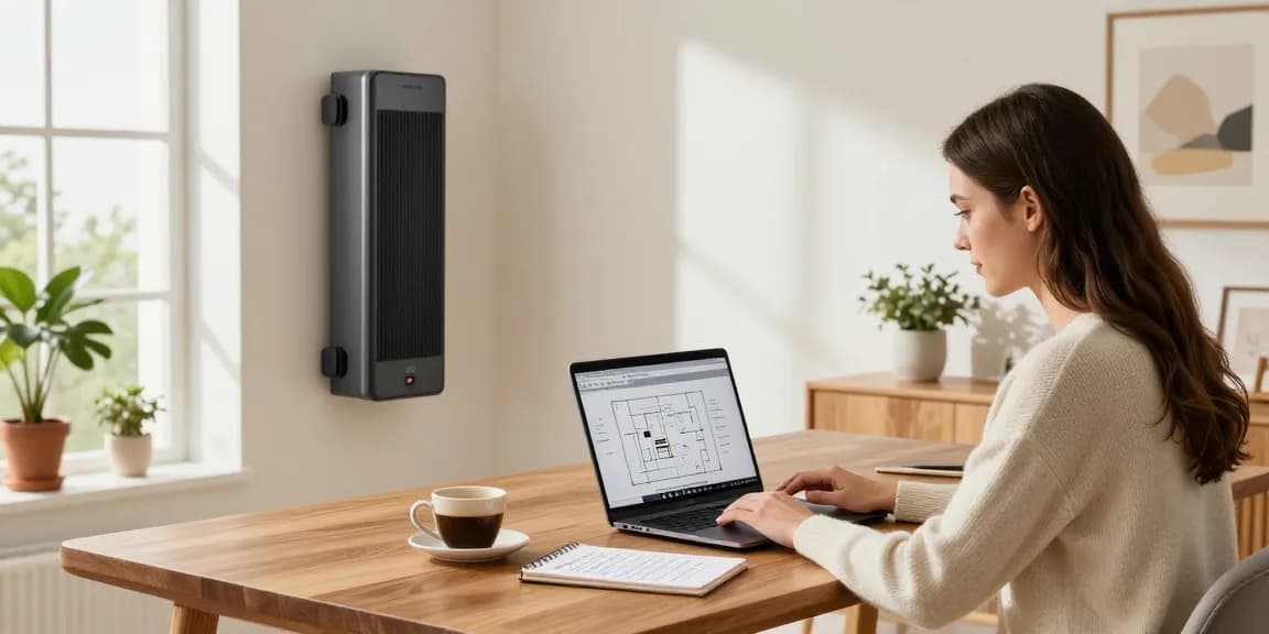 Professioneller Arbeitsplatz mit dem Stiebel Eltron DHB-E 18/21/24 LCD Heizer für effiziente Heizlösungen im Zuhause