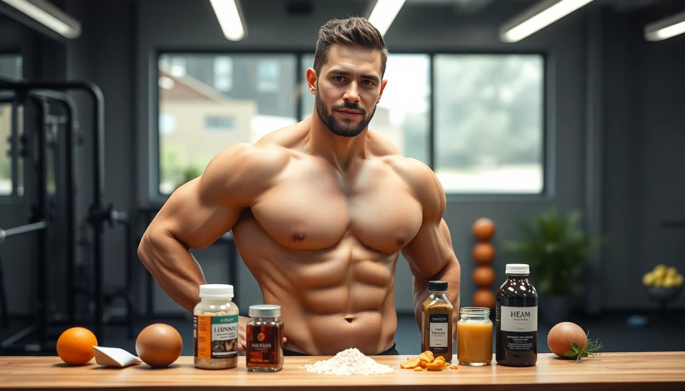 Bild eines Bodybuilders mit Unique Pharma Steroids im Fitnessstudio