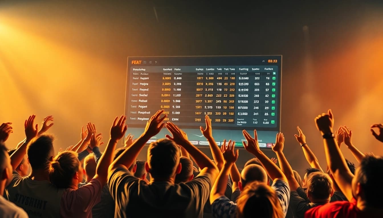 Wetten ohne LUGAS auf einer modernen Plattform mit jubelnden Fans und Wettquoten.