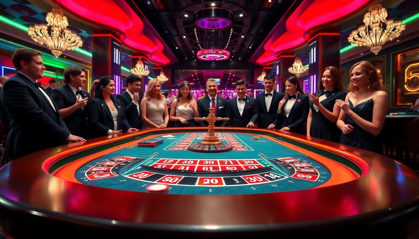 Spannende Games und Roulette in einem Casino mit casino spiele.de Atmosphäre.