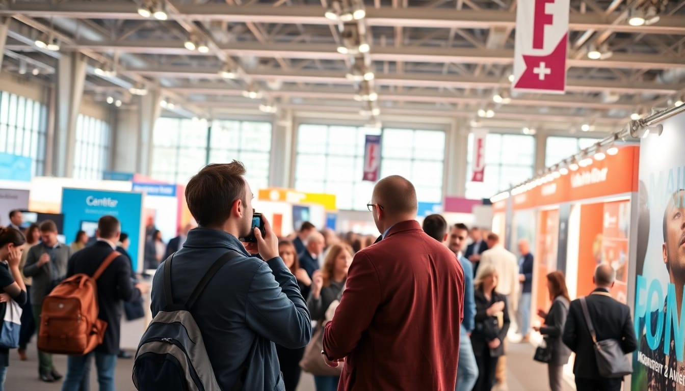 Professioneller Messefotograf München fängt lebendige Momente auf einer Messe ein