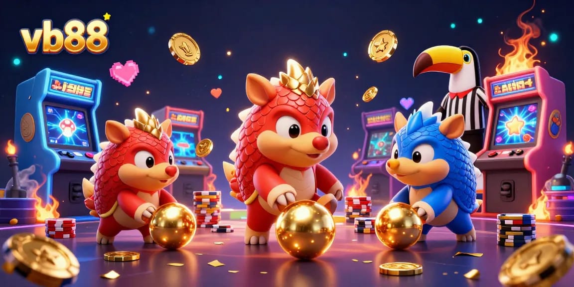 Engage with thrilling vb88 casino adventures in this vibrant 3D pangolin showdown.