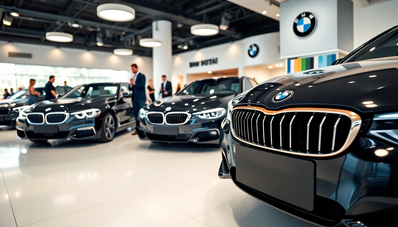 BMW kaufen in einer freundlichen Autohandlung, die verschiedene Modelle präsentiert.