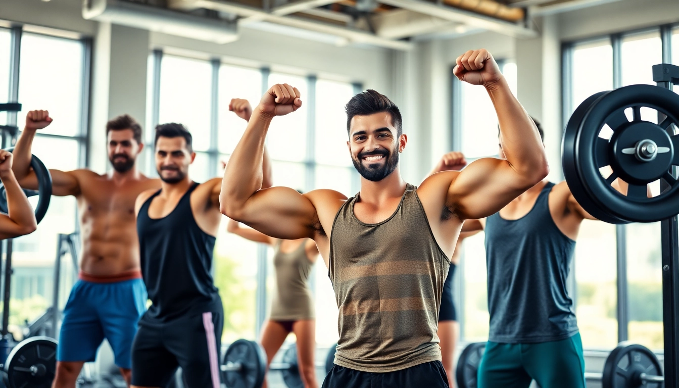HGH kaufen zur Verbesserung der sportlichen Leistung in einem modernen Fitnessstudio.