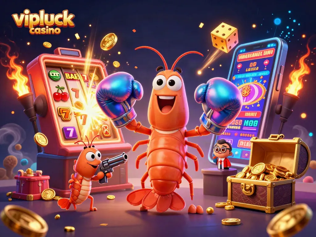 Experience the excitement of vipluck casino with animated characters and dynamic slot machines!