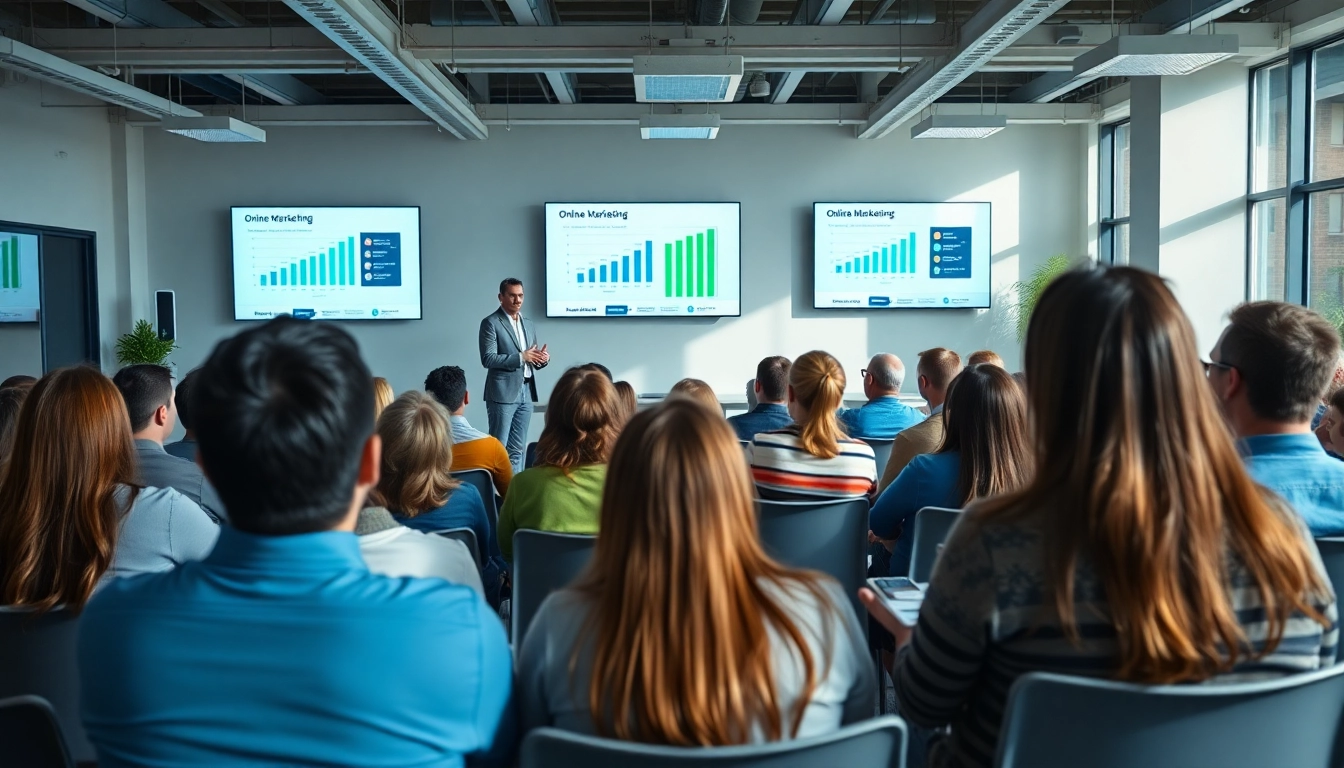 Steigerung Ihrer Online Marketing Kenntnisse durch innovative Seminargestaltung mit Teilnehmenden.