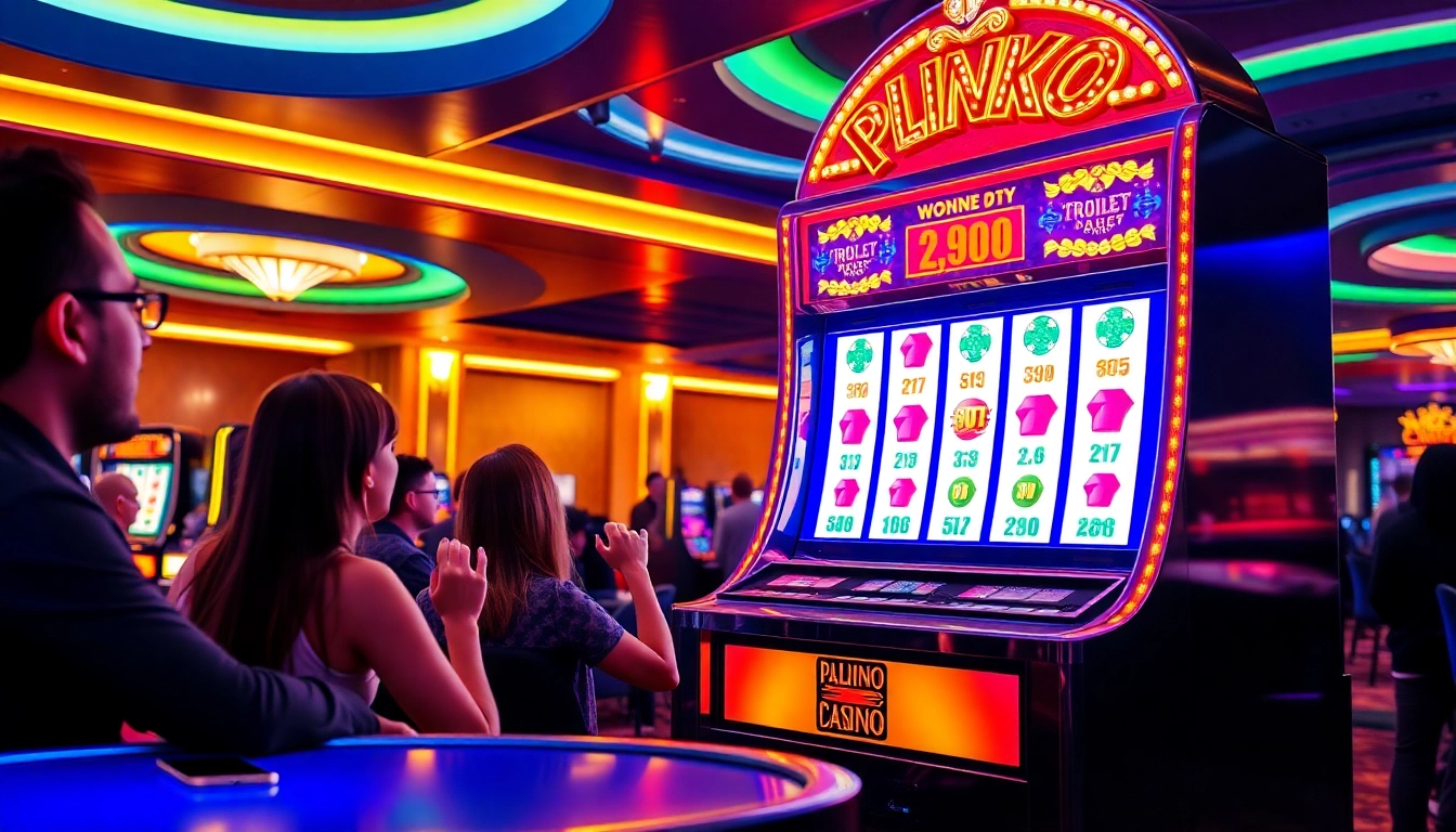 Erleben Sie die aufregende plinko erfahrung mit einem spektakulären Plinko-Spiel in einem modernen Casino, voller Licht und Spannung.
