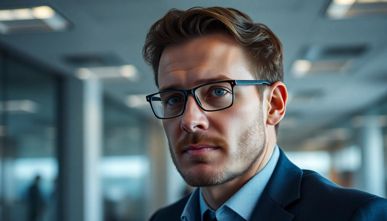 Headhunter führt ein Interview mit einem Kandidaten in einem professionellen Büro.