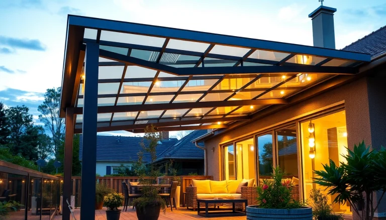 Gestalten Sie Ihre Außenbereiche mit einer stilvollen Terrassenüberdachung Alu für mehr Komfort und Schutz.