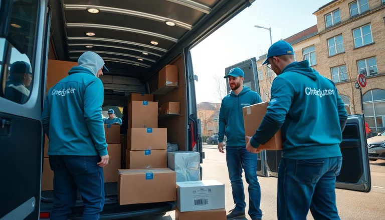 Umzugsunternehmen Fürth: Professionelles Team lädt Möbel für einen stressfreien Umzug.