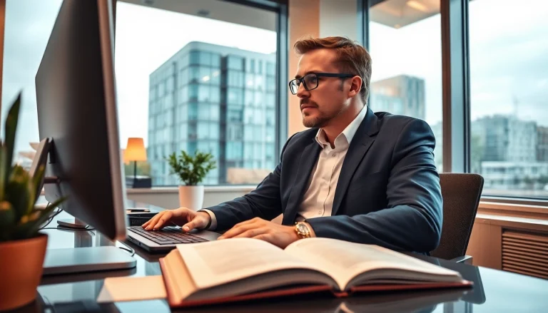 Professioneller Headhunter Wuppertal berät einen Kandidaten in einem modernen Büro mit Stadtblick.