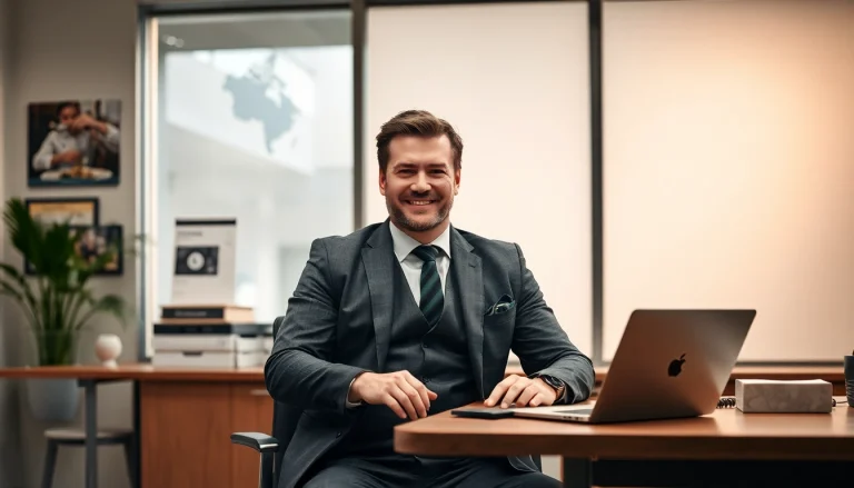 Headhunter Gastronomie berät professionell in einem modernen Büro mit Gastronomiebildern.