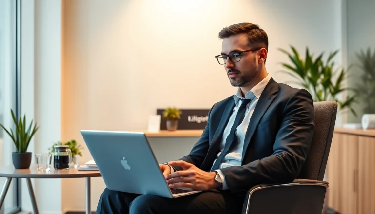 Headhunter Solingen in modernem Büro, professionell und einladend, im Gespräch mit Kandidat.