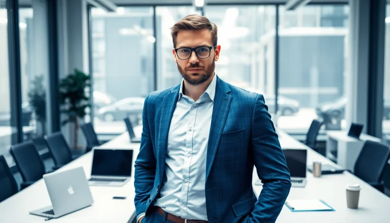 Headhunter IT stellt erfolgreich IT-Experten in einem modernen Büro ein.