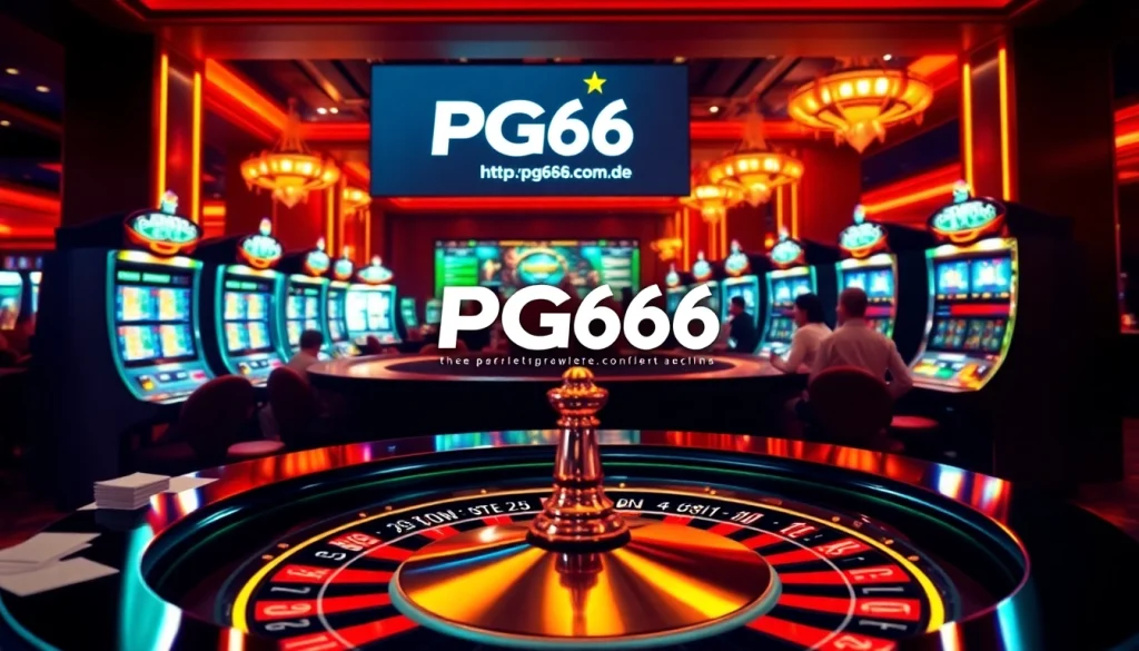 Experience the excitement of gambling with thrilling games at https://pg66.com.de/, featuring vibrant roulette tables.
