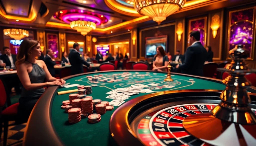 Experience thrilling gambling at TG88's vibrant casino tables filled with action.