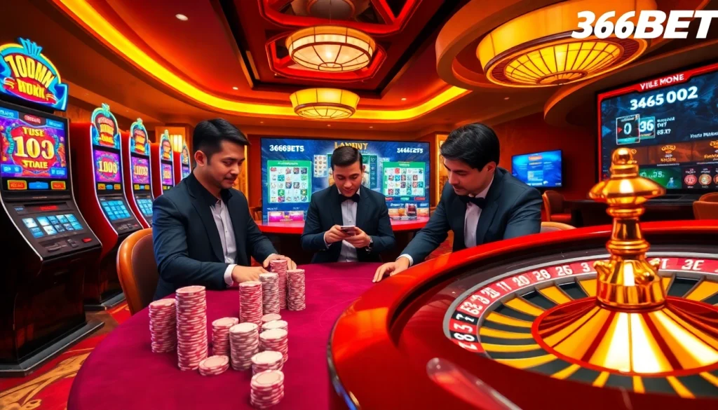 Experience the thrill of 368BET with vibrant slot machines and live casino action.