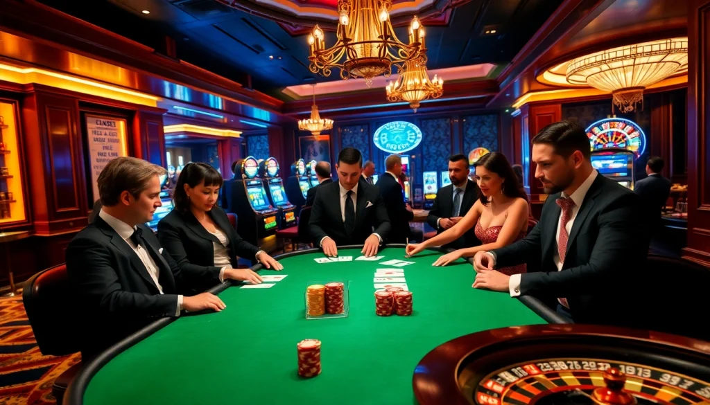 Experience high-stakes excitement at uu881 club's glamorous casino table games.