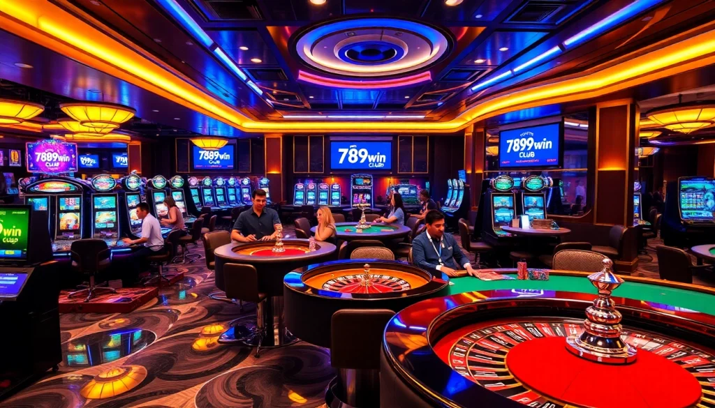 Join the excitement at 789win club with vibrant slot machines and engaging table games.