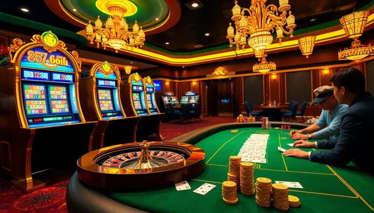 Experience the thrill of home eejl casino gaming with vibrant slot machines and exciting poker tables.
