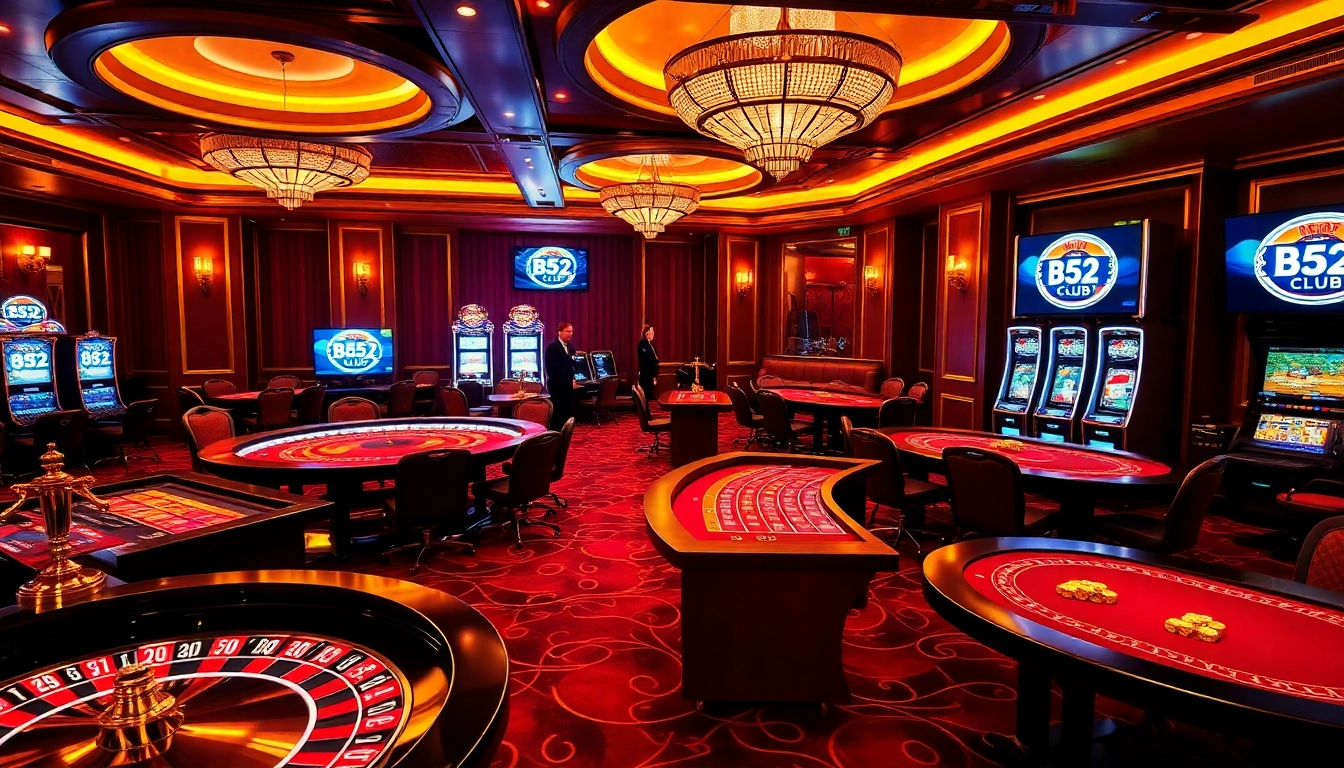 Players enjoying exciting games at B52 Club's premium casino.