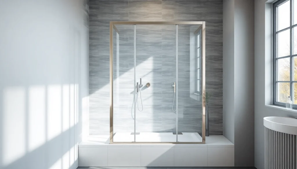 Die sonni Duschkabine 90x90 im modernen Badezimmer mit eleganten Details.