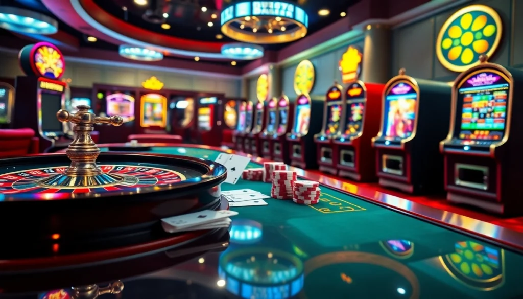 Experiența fiorului Casino online Germania cu mașini de slot vibrante și mese de ruletă.